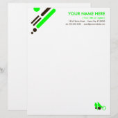 En-tête De Lettre Customisable oiseaux moisis (Devant / Derrière)