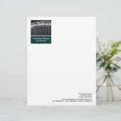 En-tête De Lettre Customisable Panneau photo - Vert foncé - Machine à écrire (Debout devant)