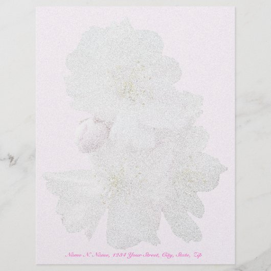 En-tête De Lettre Customisable Papeterie en-tête Cerise Fleurs (Devant)