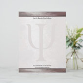 En-tête De Lettre Customisable Psychologue en-tête (Debout devant)