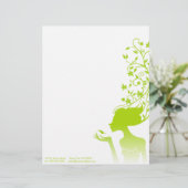 En-tête De Lettre Customisable sucre vert (Debout devant)
