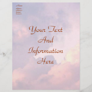 En-tête De Lettre Customisable Tête-lettre Nuages