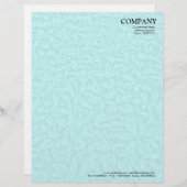 En-tête De Lettre Customisable Texture de sous-croissance feuillue - Bleu pâle (Devant / Derrière)