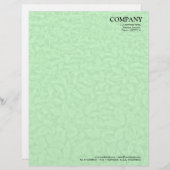 En-tête De Lettre Customisable Texture de sous-croissance feuillue - Vert (Devant / Derrière)