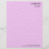 En-tête De Lettre Customisable Texture feuillue sous-développée - rose (Devant)