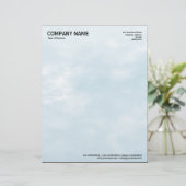 En-tête De Lettre Customisable Texture Sky 01 (Debout devant)