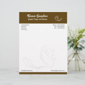 En-tête De Lettre Customisable Vol gratuit (Debout devant)