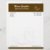 En-tête De Lettre Customisable Vol gratuit (Devant / Derrière)