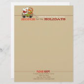 En-tête De Lettre Customisée Accueil Vacances Patch Rusty Lettre de Noël Brown (Devant / Derrière)