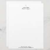 En-tête De Lettre Customisée Baal (style d'impression typographique, deux (Devant / Derrière)