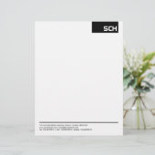 En-tête De Lettre Customisée Balise supérieure - Noir (Debout devant)