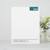 En-tête De Lettre Customisée Balise supérieure - Vert mousse (Debout devant)