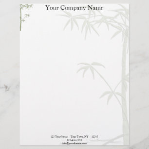En-tête De Lettre Customisée Belle bambou