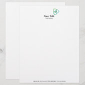 En-tête De Lettre Customisée Bulle vocale de la Trinité (Devant / Derrière)