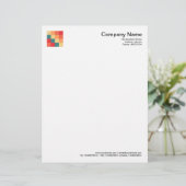 En-tête De Lettre Customisée Carré couleur 017 (Debout devant)