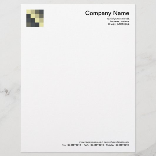 En-tête De Lettre Customisée Carré couleur 09 (Devant)