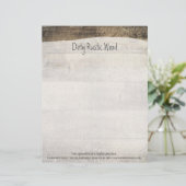 En-tête De Lettre Customisée Conseils peints par cru grunge minable en bois (Debout devant)