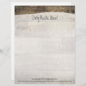 En-tête De Lettre Customisée Conseils peints par cru grunge minable en bois (Devant / Derrière)