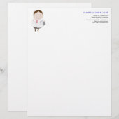 EN-TÊTE DE LETTRE CUSTOMISÉE DOCTEUR LETTERHEAD (Devant / Derrière)