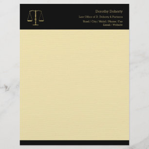 En-tête De Lettre Customisée Échelles de CABINET JURIDIQUE de justice