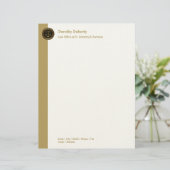 En-tête De Lettre Customisée Échelles d'or parfaites de CABINET JURIDIQUE de la (Debout devant)