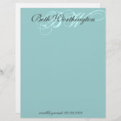 En-tête De Lettre Customisée Élégance sur site (Devant / Derrière)