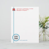 En-tête De Lettre Customisée Éléphant de républicain de modèle d'en-tête de (Debout devant)