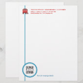 En-tête De Lettre Customisée Éléphant de républicain de modèle d'en-tête de (Devant / Derrière)