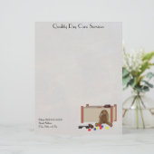 En-tête De Lettre Customisée En-tête de la garderie (Debout devant)