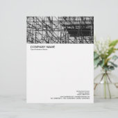 En-tête De Lettre Customisée En-tête Image grande - Échafaudage (Debout devant)