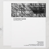 En-tête De Lettre Customisée En-tête Image grande - Échafaudage (Devant / Derrière)
