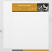 En-tête De Lettre Customisée En-tête Lettres immobilières (Devant / Derrière)