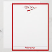 En-tête De Lettre Customisée En-tête Peinture Humide (Devant / Derrière)