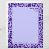 En-tête De Lettre Customisée ET Circuité - Violet foncé sur Hex CCFF (Devant / Derrière)