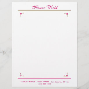 En-tête De Lettre Customisée Florist_Promotion (Papier à en-tête)