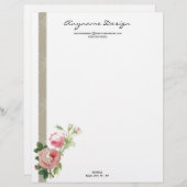 En-tête De Lettre Customisée L'en-tête de lettre s'est levé (Devant / Derrière)