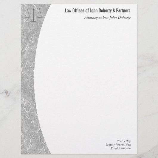 EN-TÊTE DE LETTRE CUSTOMISÉE LETTRE OFFICES DU DROIT (Devant)