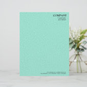 En-tête De Lettre Customisée Lit de jonquilles Texture - Turquoise pâle (Debout devant)