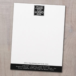 En-tête De Lettre Customisée Logo Office ou Business de base