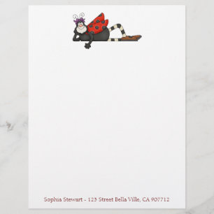 En-tête De Lettre Customisée Madame Bug Letterhead