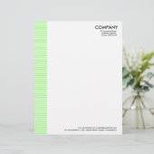 En-tête De Lettre Customisée Marge Latérale - Chartreuse Vert (Debout devant)