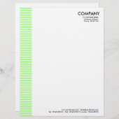 En-tête De Lettre Customisée Marge Latérale - Chartreuse Vert (Devant / Derrière)