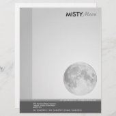 En-tête De Lettre Customisée Misty Moon (Devant / Derrière)