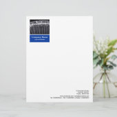 En-tête De Lettre Customisée Panneau photo - Marine Blue - Machine à écrire (Debout devant)