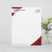 En-tête De Lettre Customisée Professionnel Rouge (Debout devant)