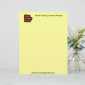 En-tête De Lettre Customisée Recette de secrets de cuisine familiale (Debout devant)