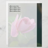 En-tête De Lettre Customisée Rose rose rose (Devant / Derrière)