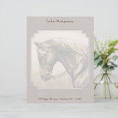 En-tête De Lettre Customisée Sepia Brown (Debout devant)