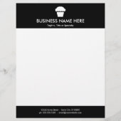 En-tête De Lettre Customisée simple cupcake (Devant)