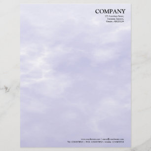 En-tête De Lettre Customisée Texture 02 de ciel mauve-clair